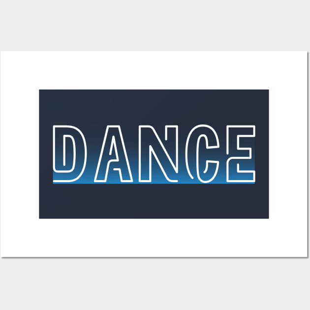 blue dance design Wall Art by Dancespread